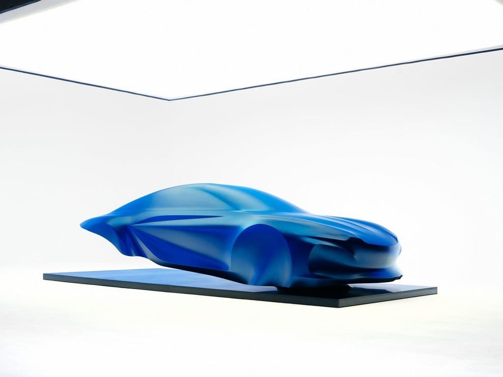 Alpine A110 sculpture — © Alpine, via Mondial de l’Auto