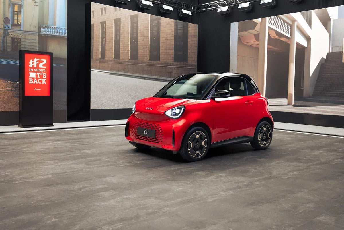 The new all-electric smart #2 at its world premiere