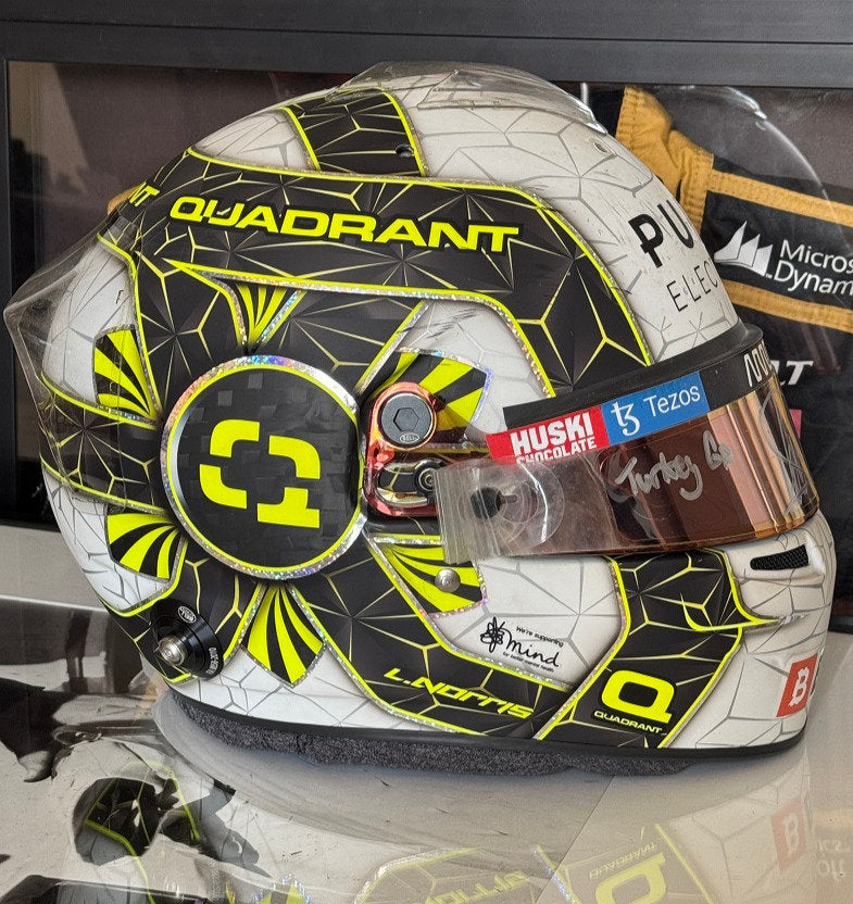 Casque Helmet Norris F1 2020 Bahrein Quadrant Mclaren Bell 1