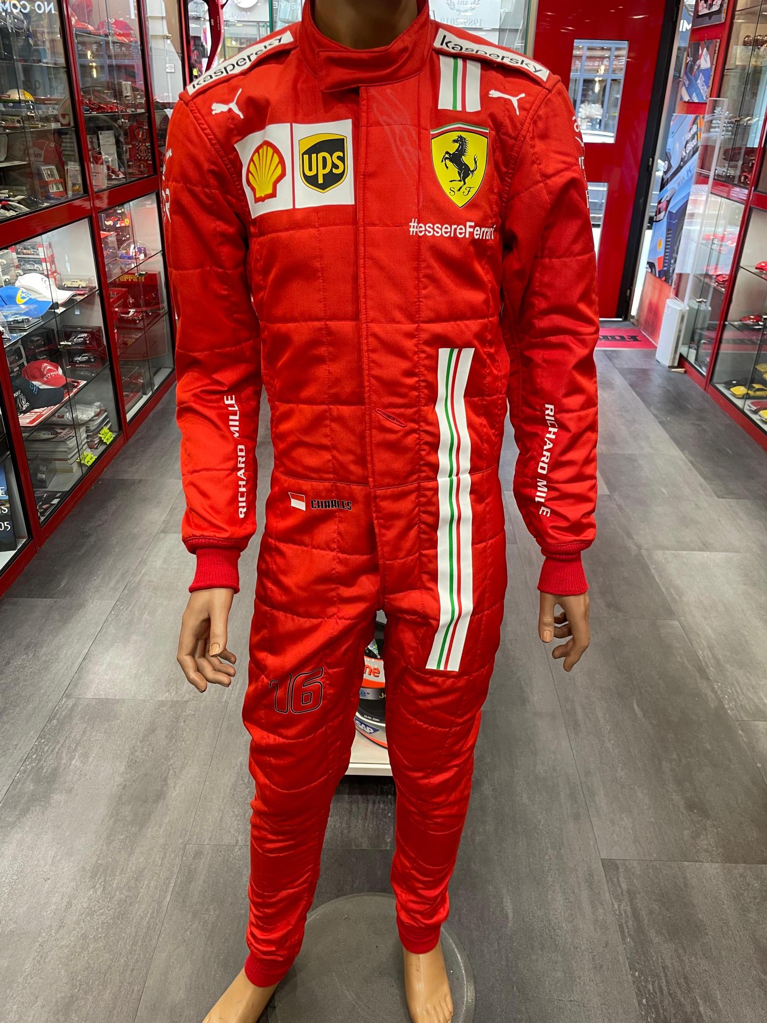 F1 Race Suit Puma Ferrari Suit Leclerc Racing Suit Monza GP 2025