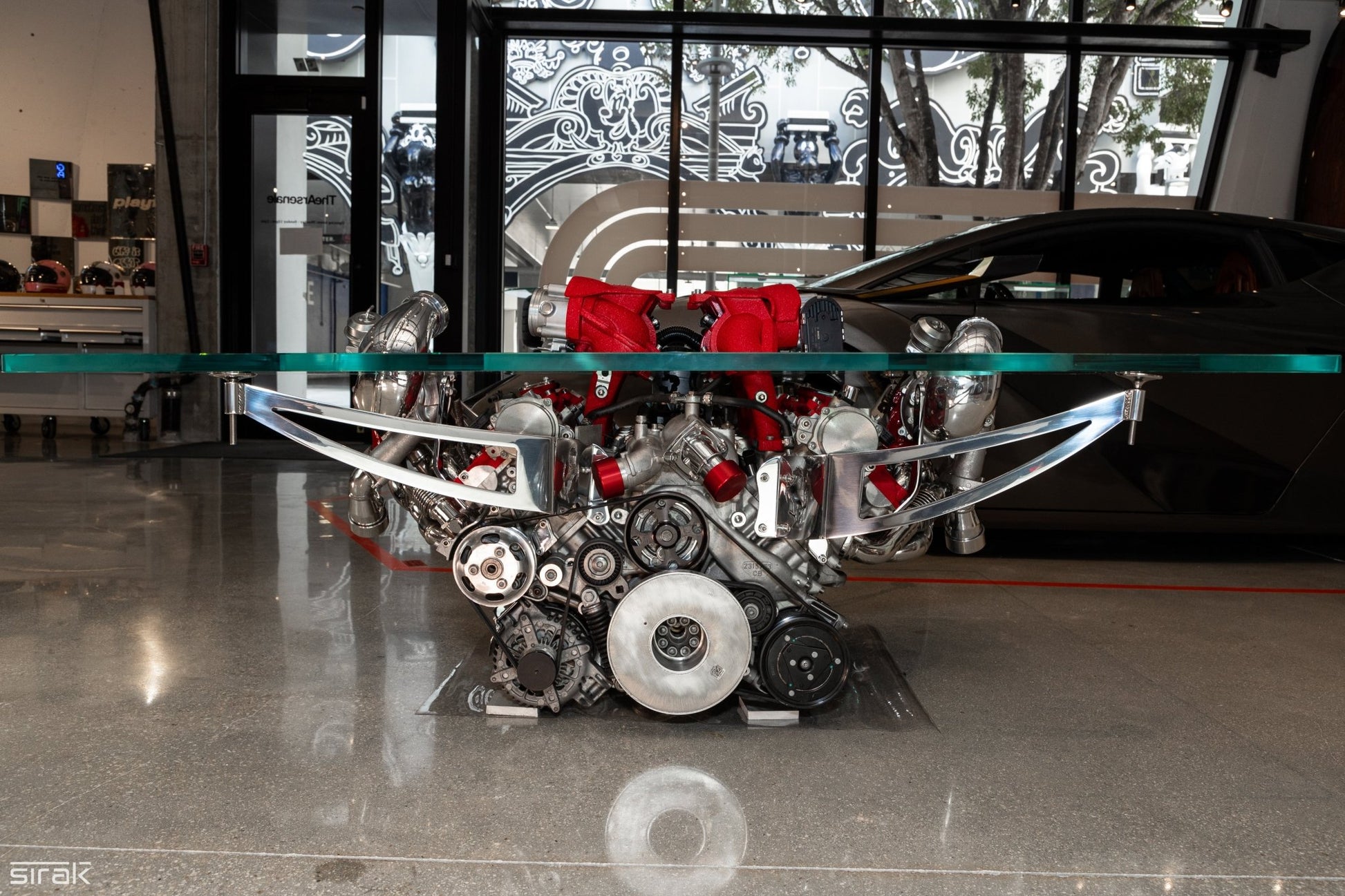Ferrari 488 Challenge Engine Coffee Table - TheArsenale