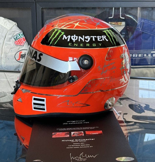 Official Schuberth replica helmet 2011 Michael Schumacher Mercedes Signed + COA - TheArsenale