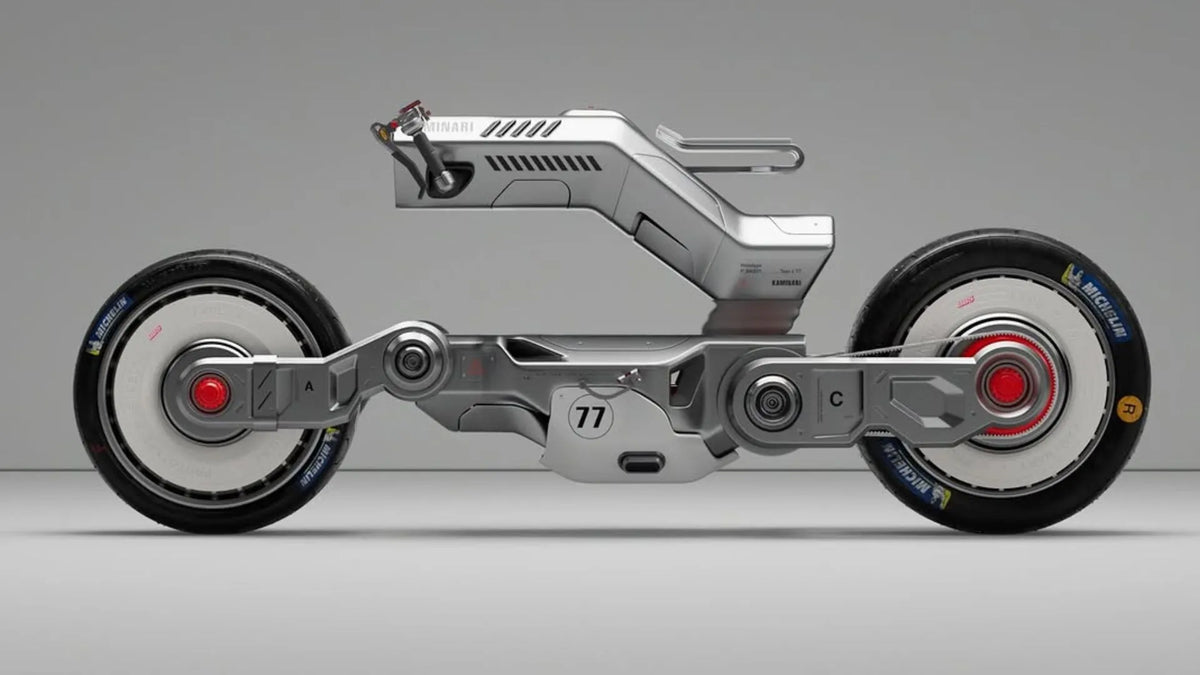 Kaminari Superbike cyberpunk concept motorcycle by Braz de Pina
