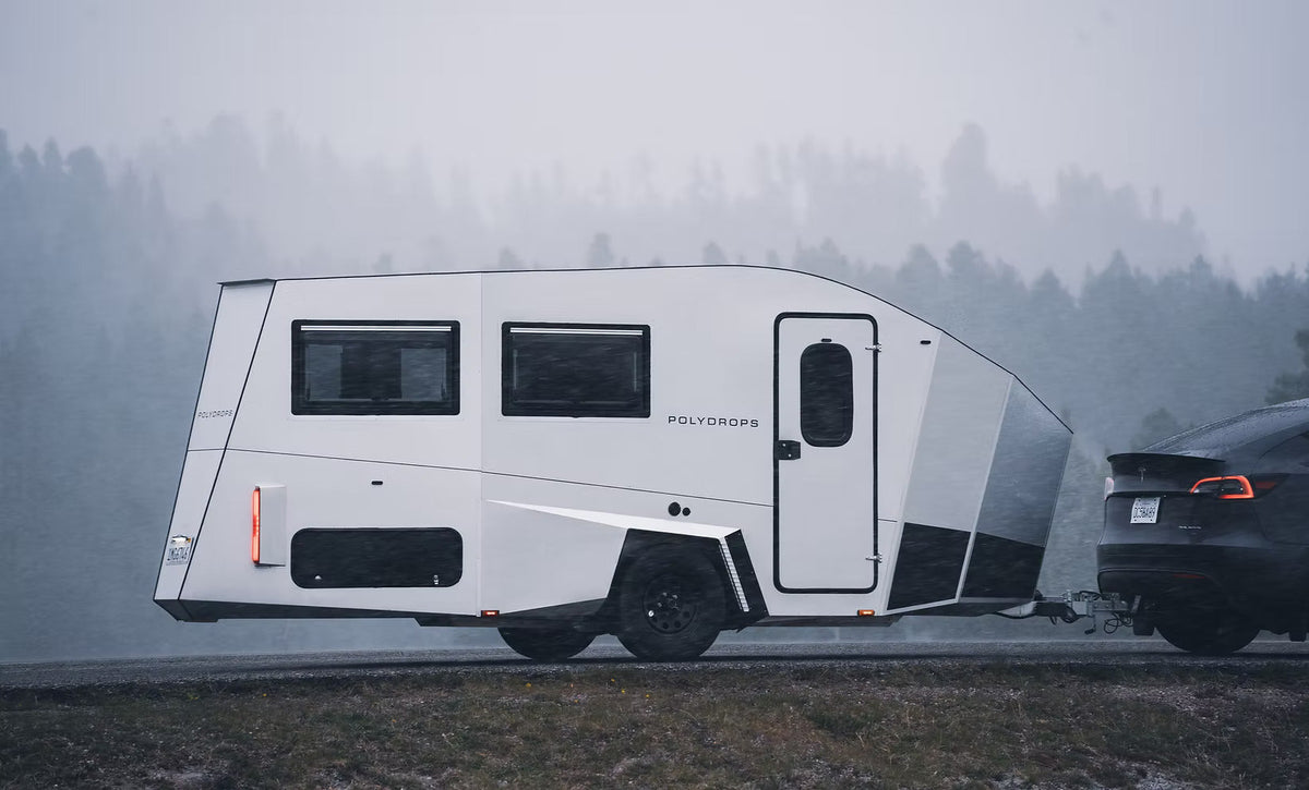 Polydrops P21 aerodynamic electric travel trailer for RV living