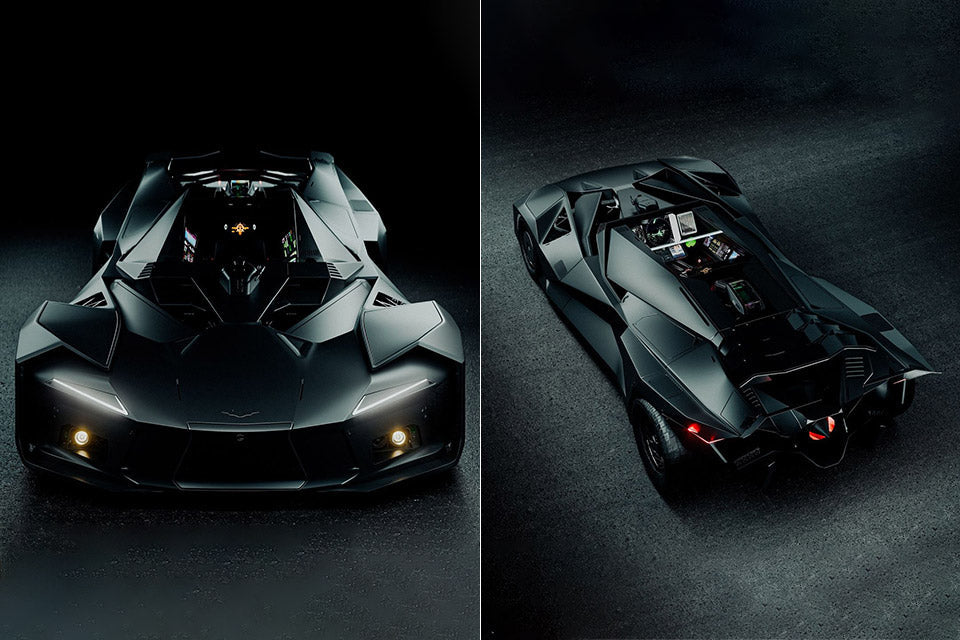 Lexus Sentinel Concept batmobile-style single-seat hypercar