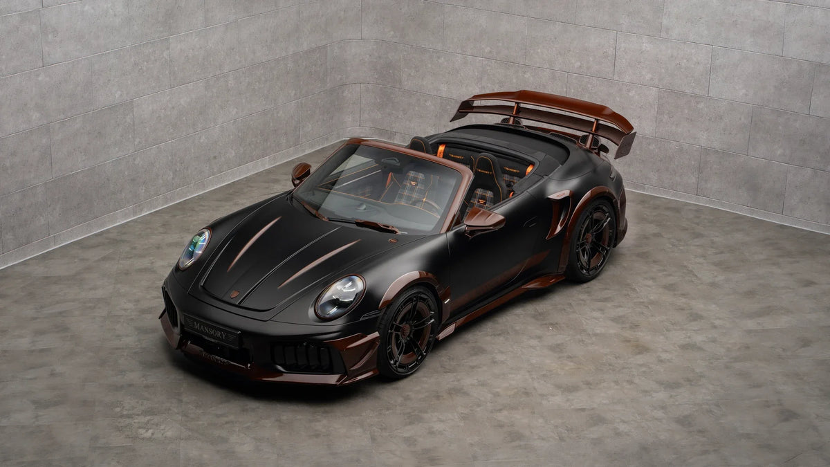 Mansory Porsche 992.2 Turbo S Cabriolet, front three-quarter view