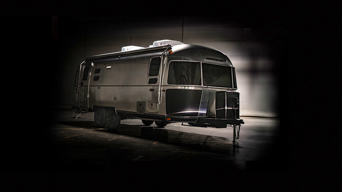 Airstream Midnight Flamingo Flying Cloud travel trailer exterior