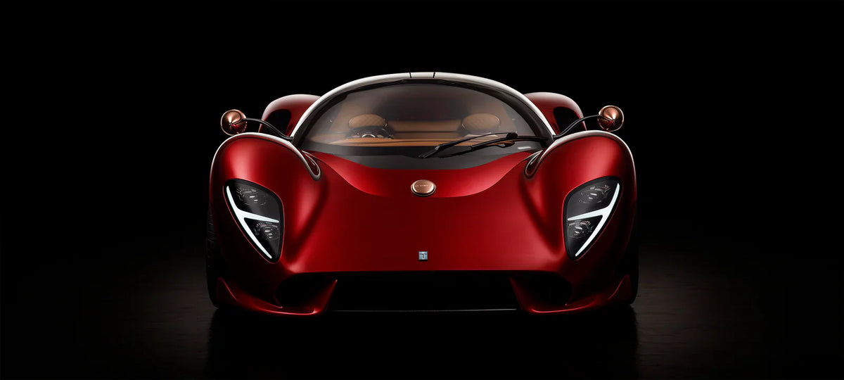 De Tomaso P72 limited-edition supercar front view