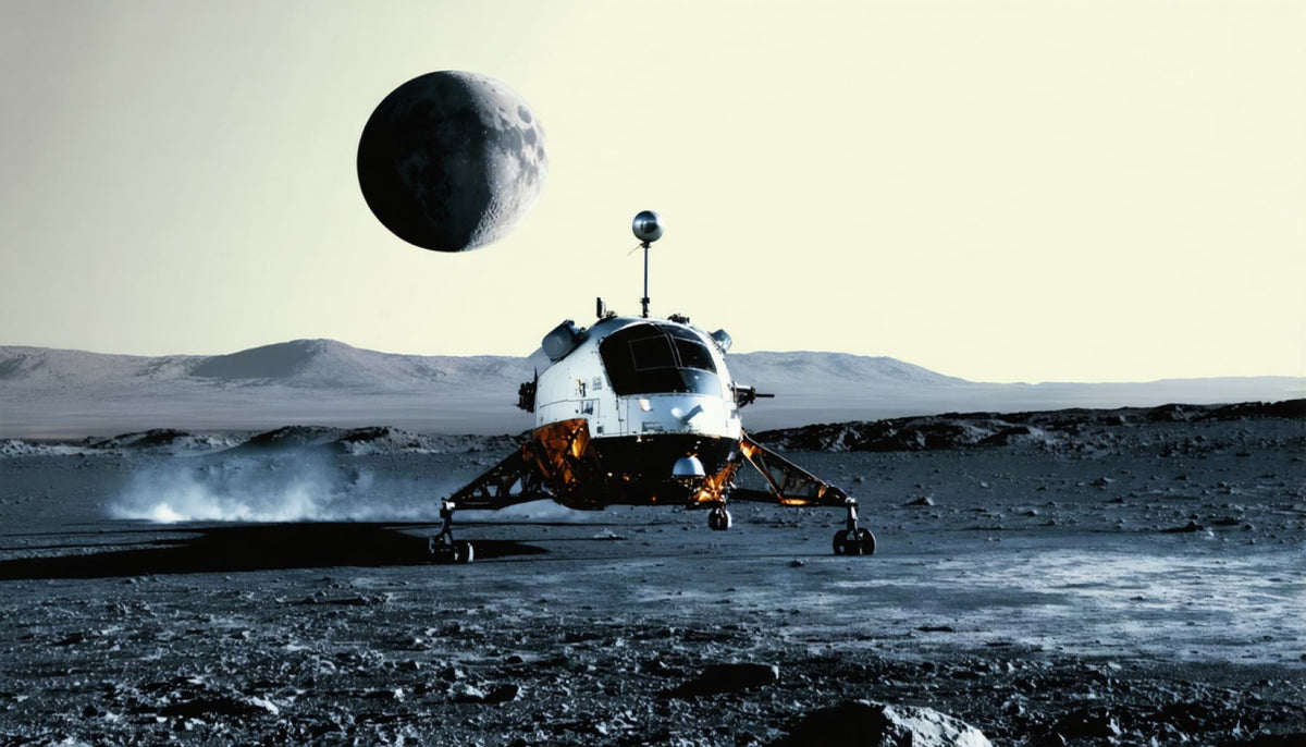 Firefly Aerospace Blue Ghost lunar lander on the Moon surface March 2025