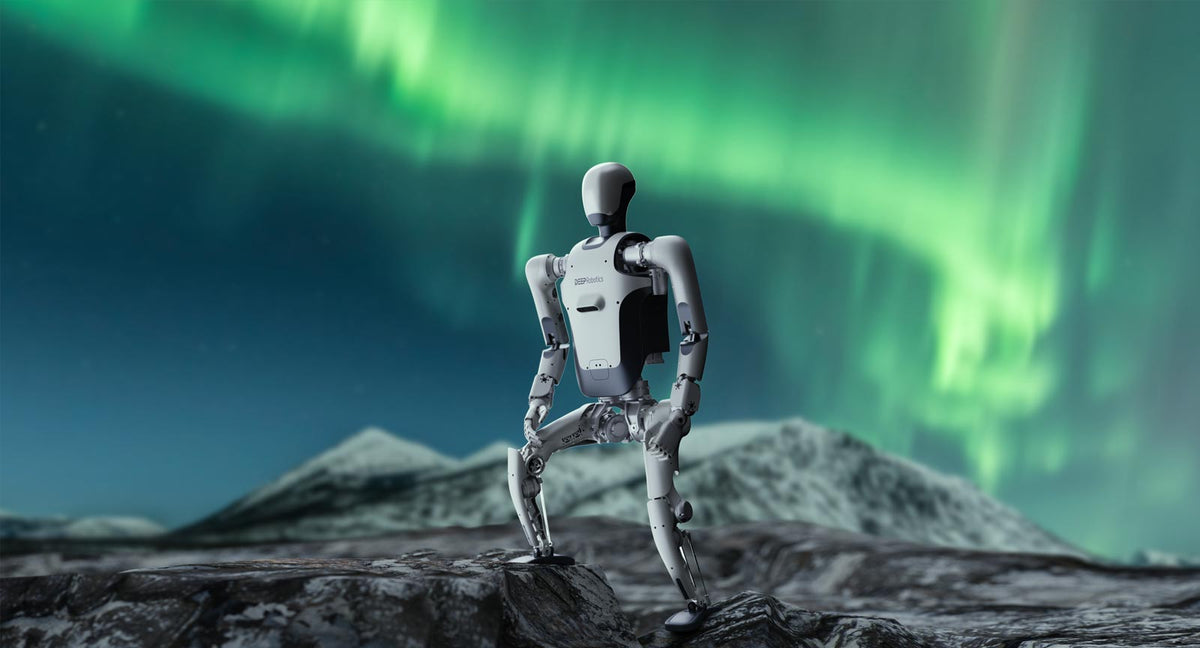 Deep Robotics DR01 humanoid robot standing upright