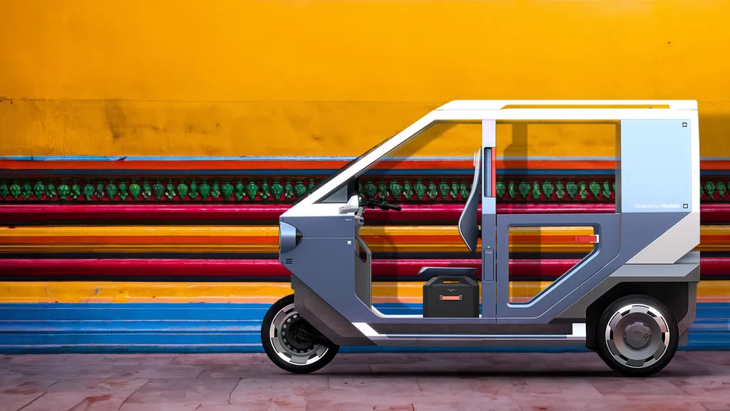 Hyundai E3W and E4W electric micro mobility concepts for clean and compact transport