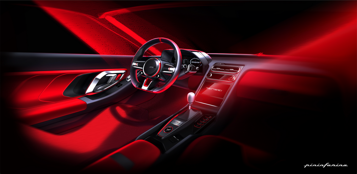 JAS Tensei, a Pininfarina-designed reinterpretation of the first-generation Honda NSX