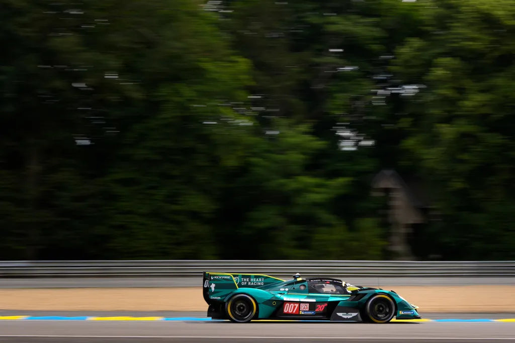 Aston Martin Valkyrie AMR-LMH racing at the 2025 24 Hours of Le Mans