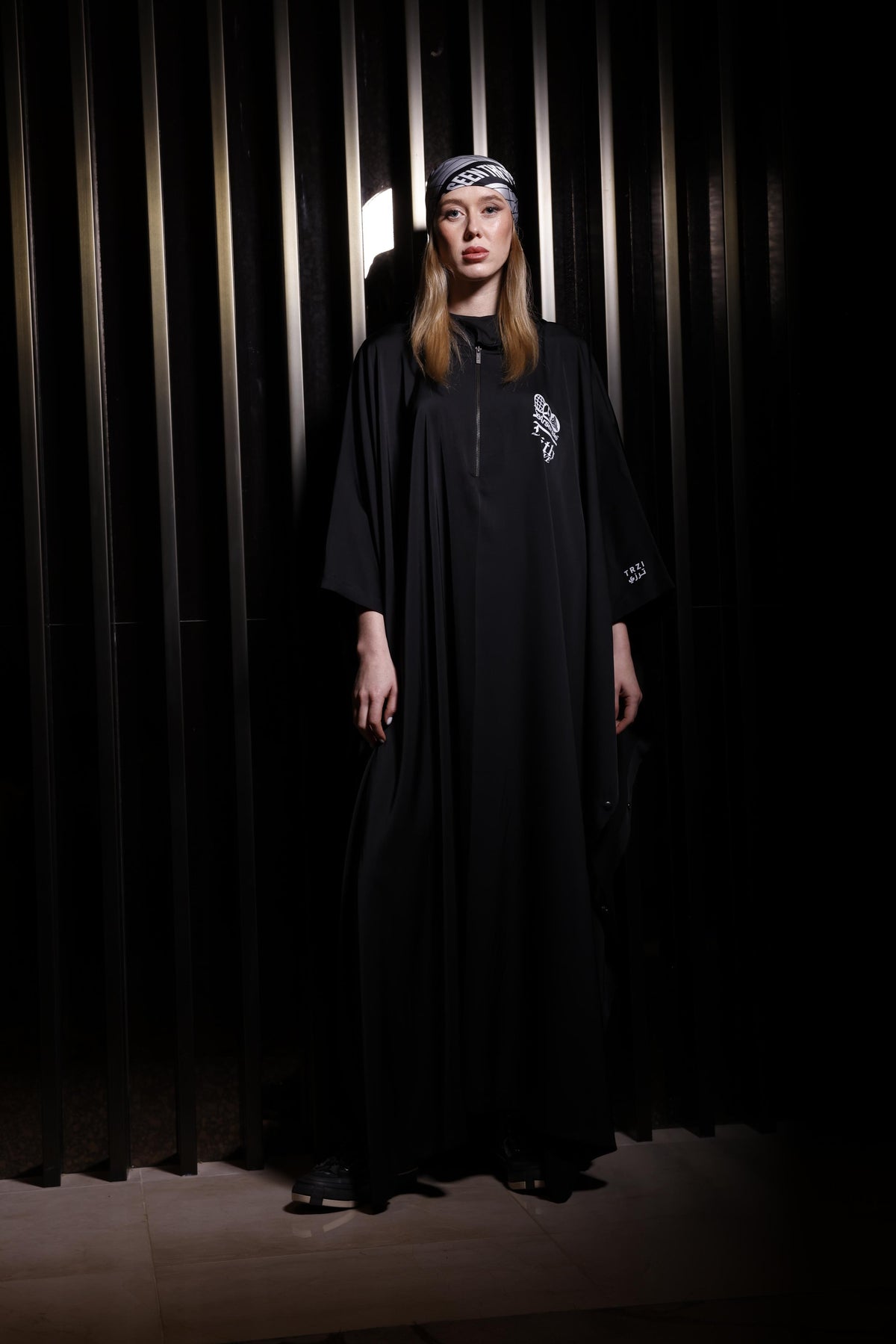BLACK ABAYA - THEARSENALE X FAITH CONNEXION, DOHA RUNWAY PIECE