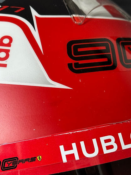 CHARLES LECLERC SCUDERIA FERRARI 2019 GERMAN GP ORIGINAL - BELL HP77 RACE HELMET