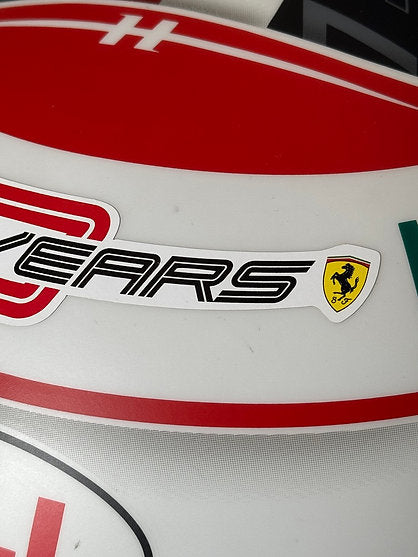 CHARLES LECLERC SCUDERIA FERRARI 2019 GERMAN GP ORIGINAL - BELL HP77 RACE HELMET