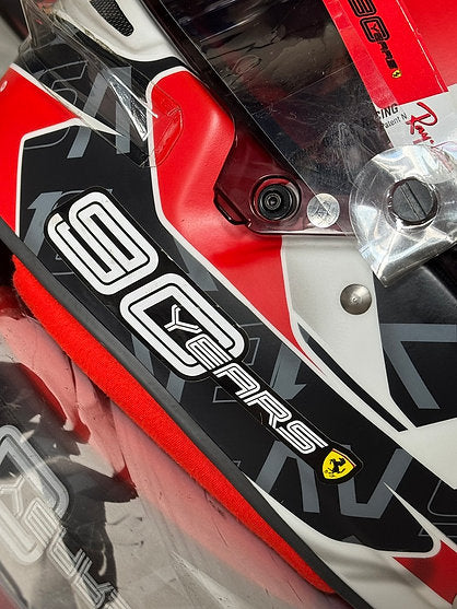 CHARLES LECLERC SCUDERIA FERRARI 2019 GERMAN GP ORIGINAL - BELL HP77 RACE HELMET