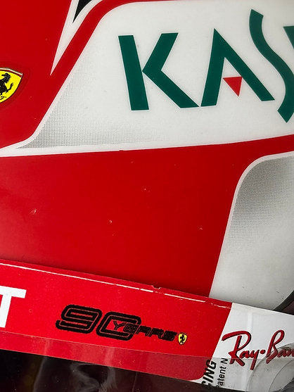 CHARLES LECLERC SCUDERIA FERRARI 2019 GERMAN GP ORIGINAL - BELL HP77 RACE HELMET