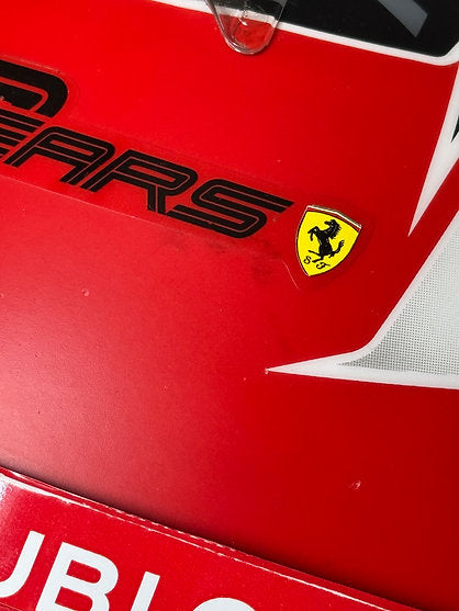 CHARLES LECLERC SCUDERIA FERRARI 2019 GERMAN GP ORIGINAL - BELL HP77 RACE HELMET