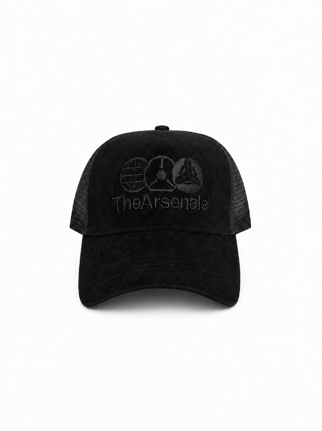 TheArsenale Black Trucker Cap