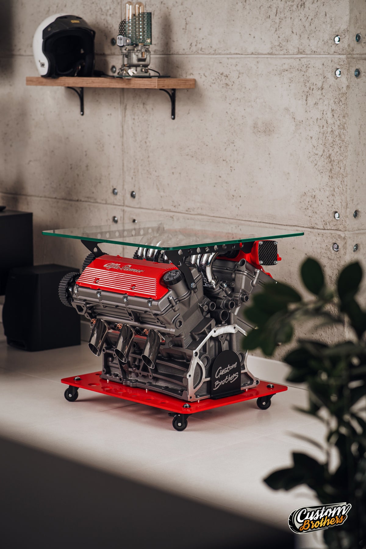 Alfa Romeo Busso V6 Coffee Table - Sculpture Of Speed
