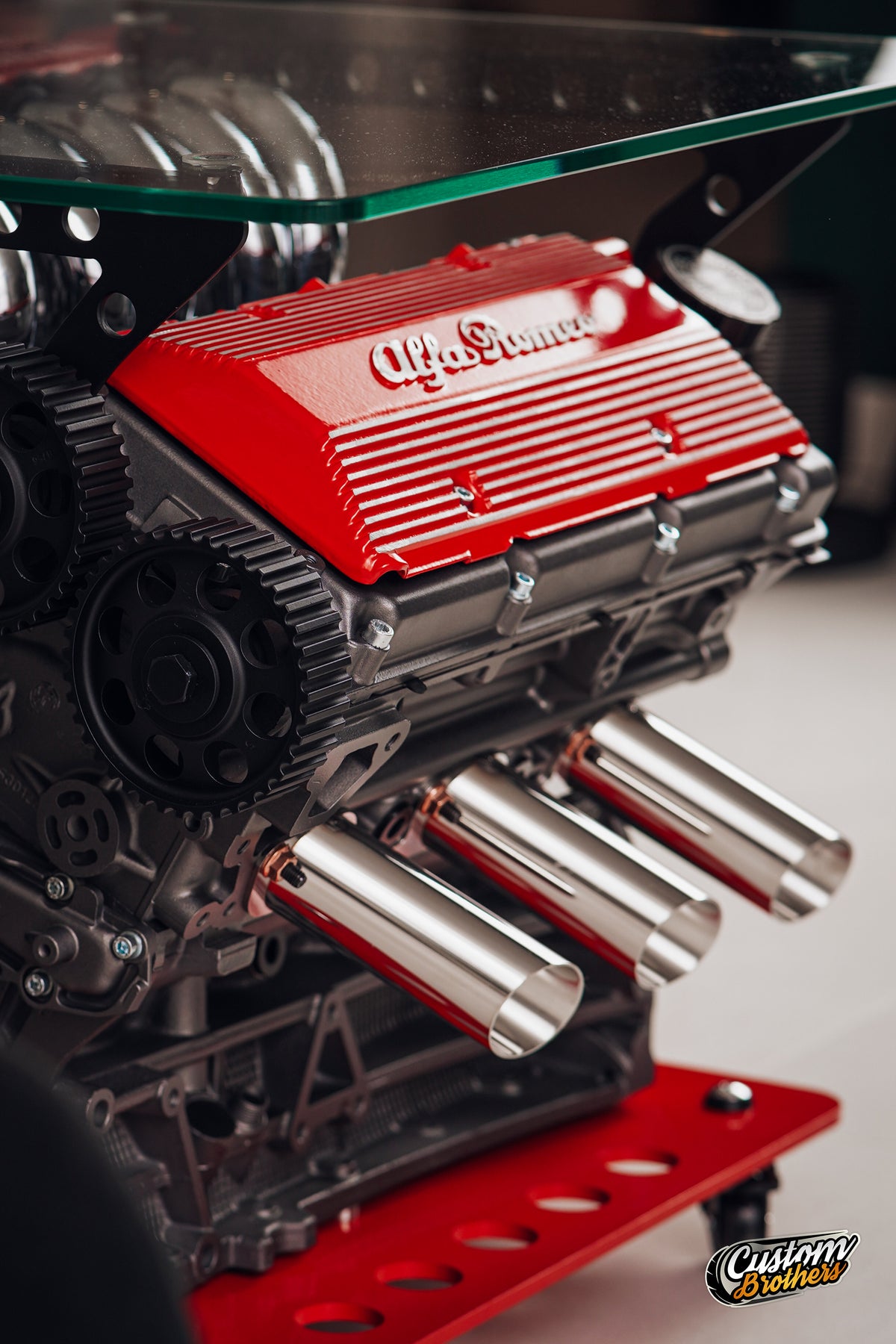 Alfa Romeo Busso V6 Coffee Table - Sculpture Of Speed