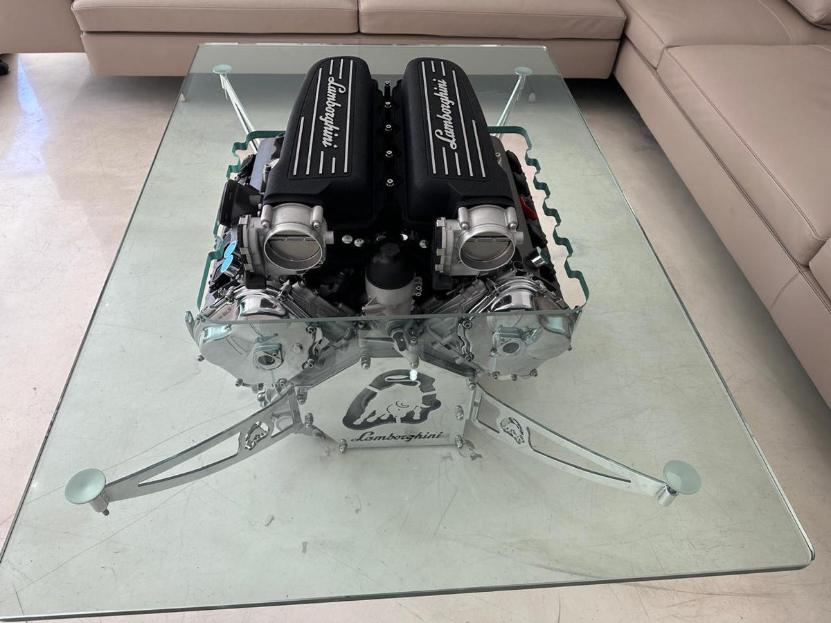Lamborghini Huracán V10 Engine Coffee Table – Lamborghini Engine Art Table | TheArsenale