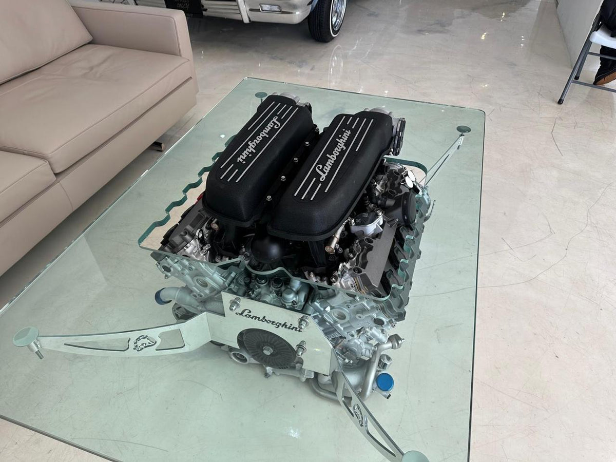 Lamborghini Huracán V10 Engine Coffee Table – Lamborghini Engine Art Table | TheArsenale