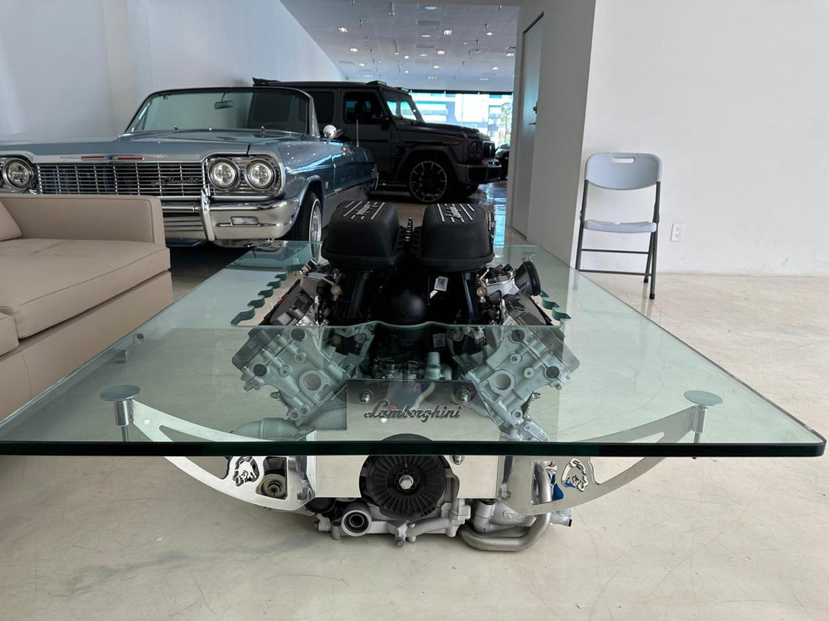 Lamborghini Huracán V10 Engine Coffee Table – Lamborghini Engine Art Table | TheArsenale