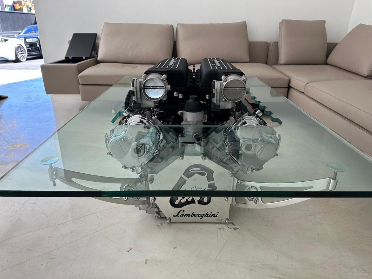 Lamborghini Huracán V10 Engine Coffee Table – Lamborghini Engine Art Table | TheArsenale