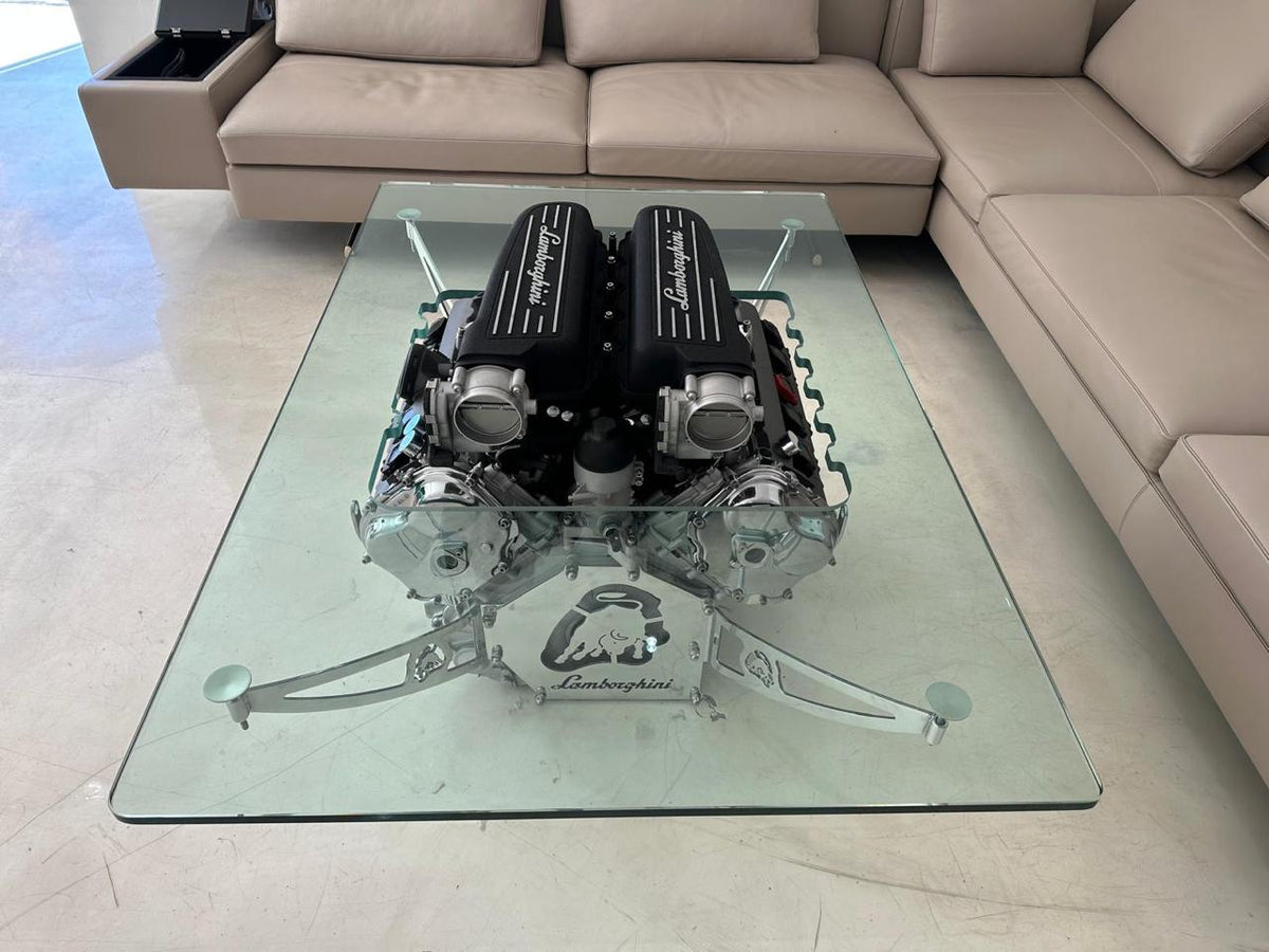 Lamborghini Huracán V10 Engine Coffee Table – Lamborghini Engine Art Table | TheArsenale