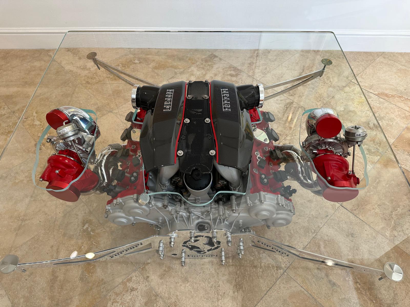 FERRARI 488 PISTA ENGINE COFFEE TABLE - TheArsenale