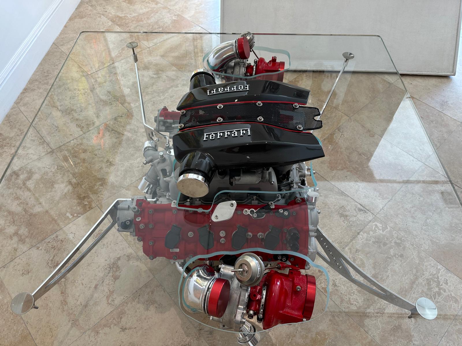 FERRARI 488 PISTA ENGINE COFFEE TABLE - TheArsenale