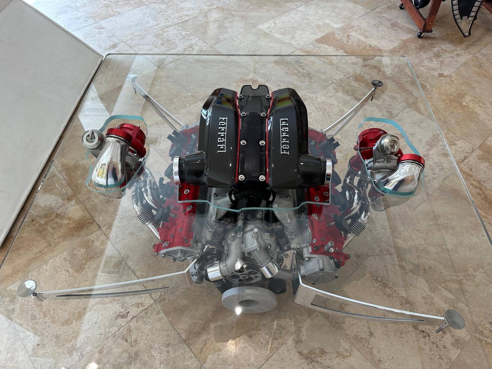 FERRARI 488 PISTA ENGINE COFFEE TABLE - TheArsenale