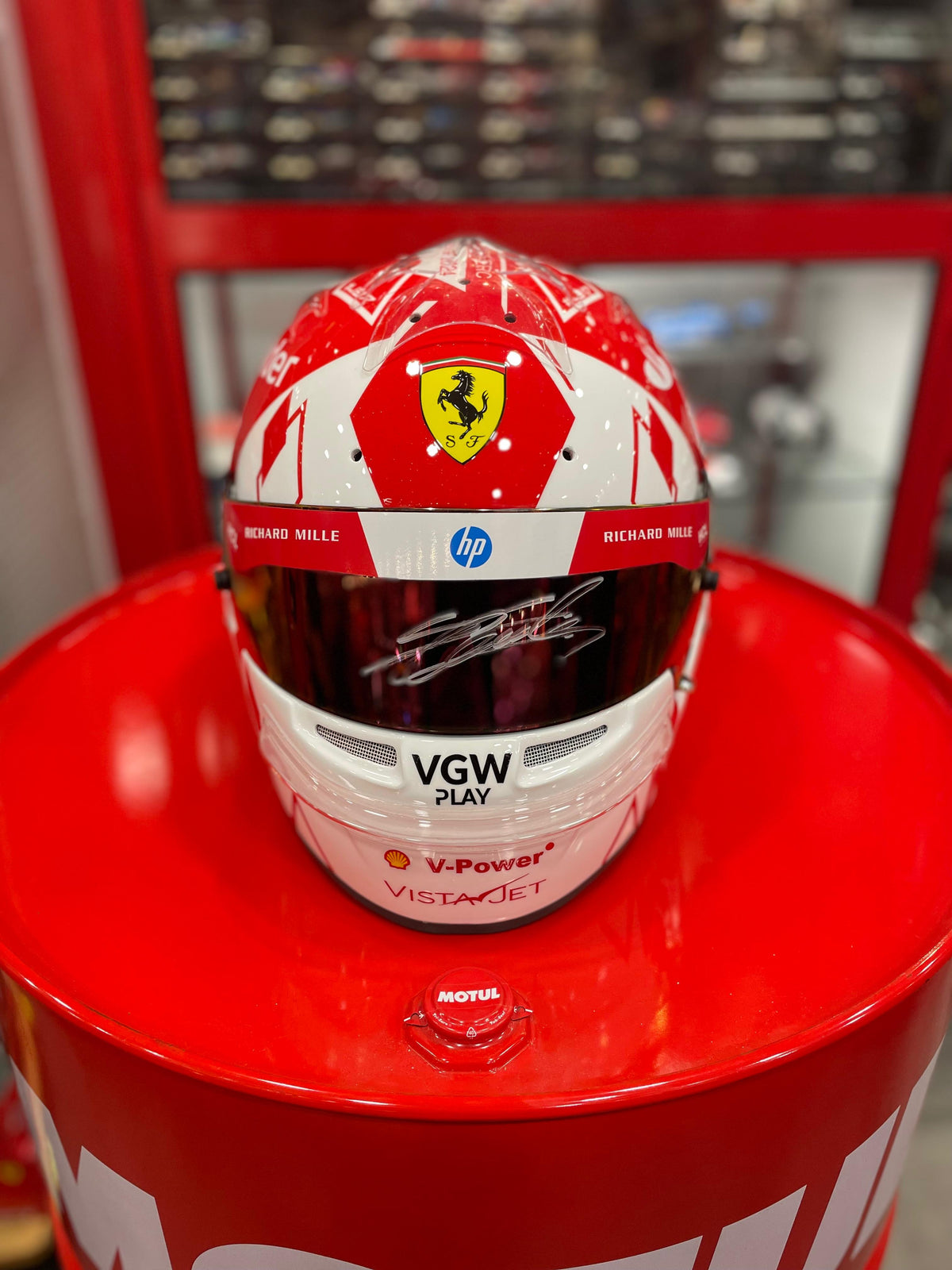 SIGNED CHARLES LECLERC RS7 REPLICA HELMET 2024 WINNER MONACO GP