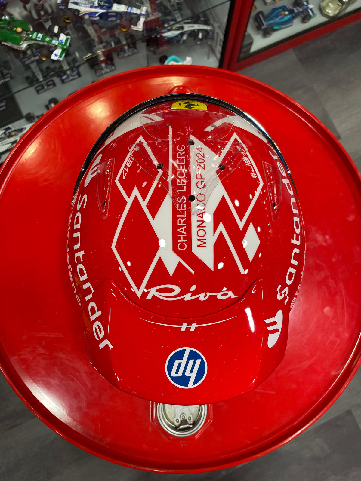 SIGNED CHARLES LECLERC RS7 REPLICA HELMET 2024 WINNER MONACO GP
