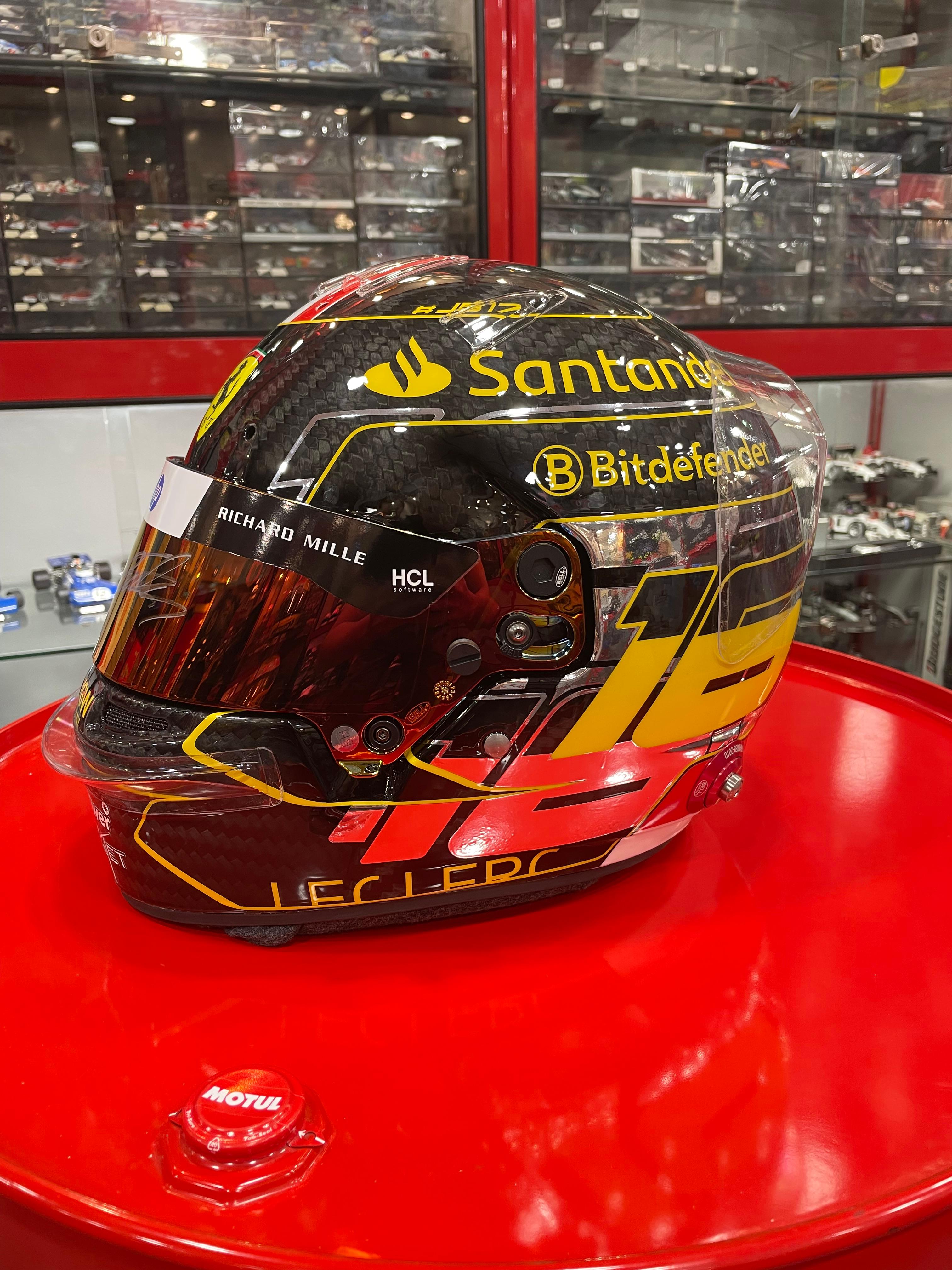 SIGNED CHARLES LECLERC RS7 REPLICA HELMET 2024 WINNER MONZA GP