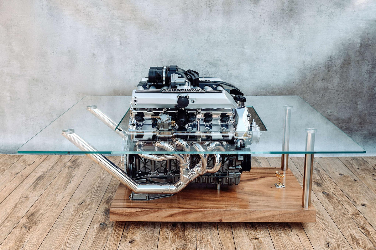 Rolls-Royce Phantom V12 Engine Coffee Table – Rolls-Royce Engine Art Table | TheArsenale