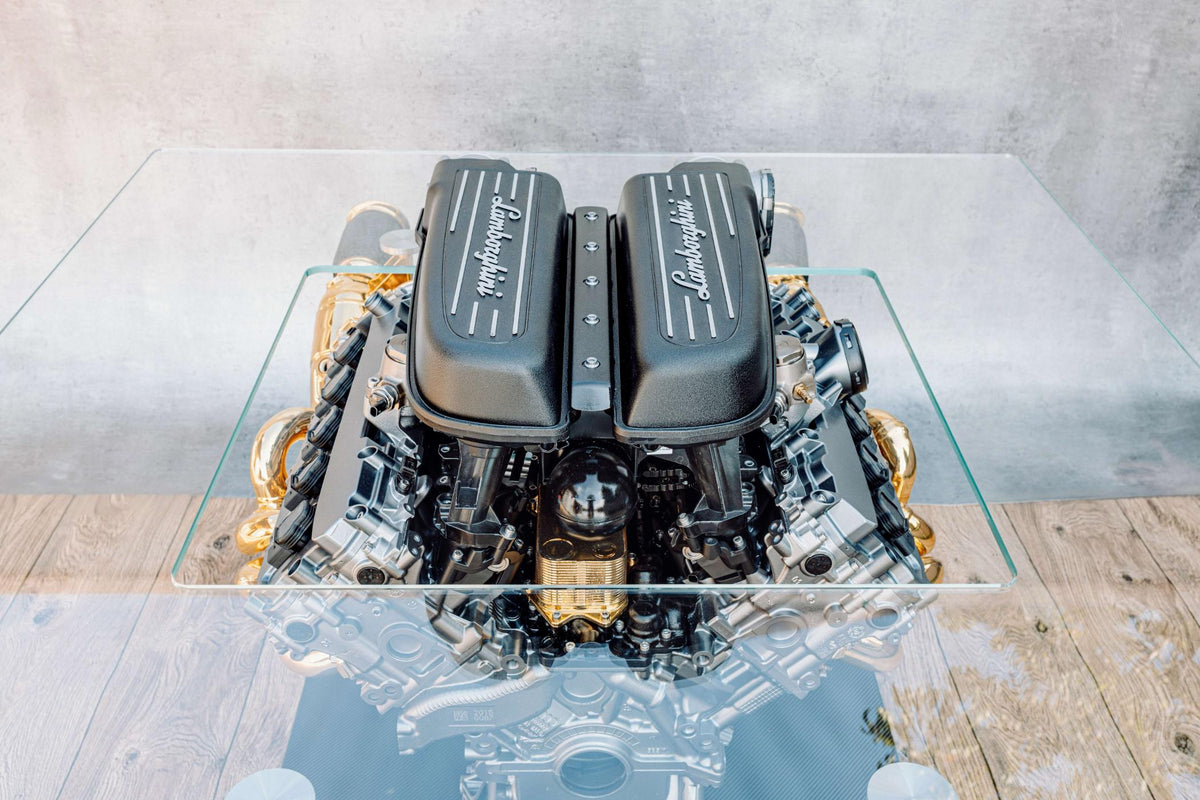 Lamborghini Huracán V10 Engine Coffee Table – Lamborghini Engine Art Table | TheArsenale