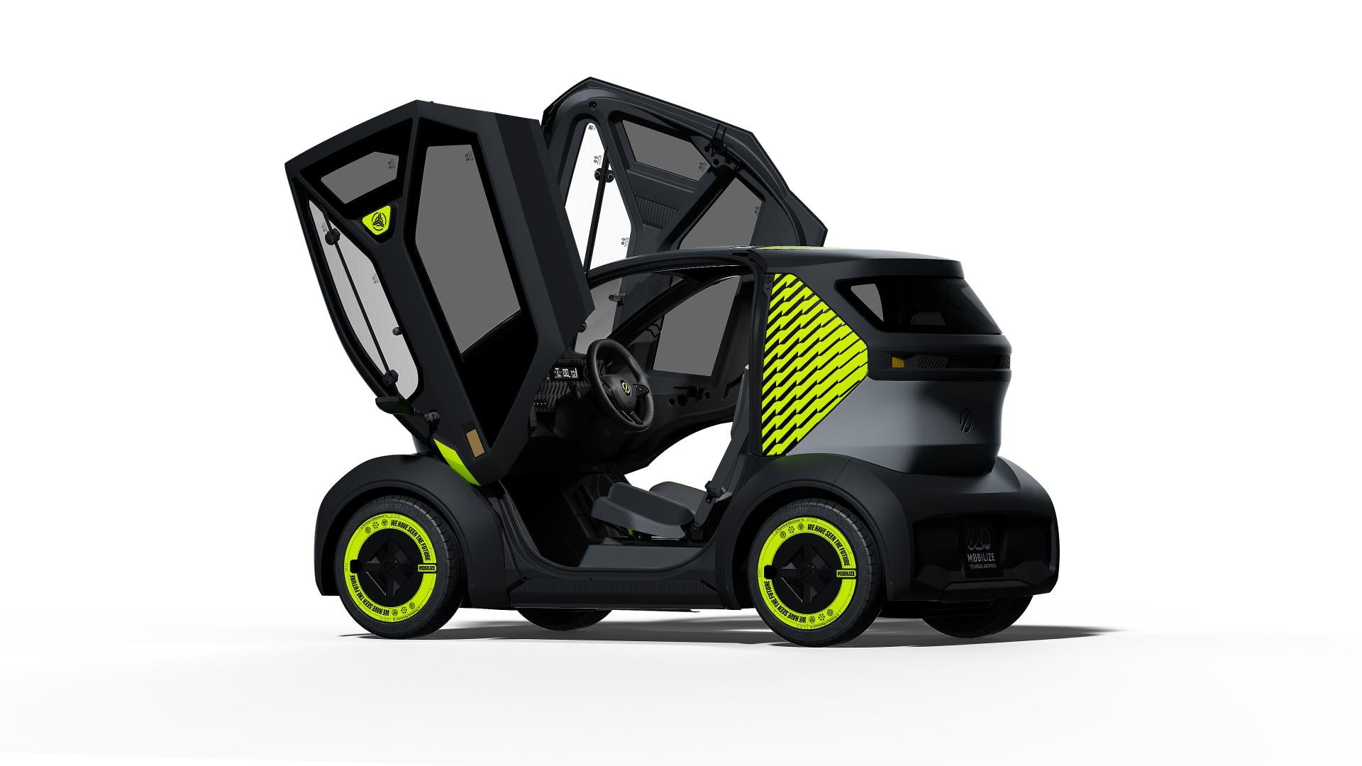 Illustration complémentaire d’un véhicule électrique moderne utilisé en milieu urbain pour des déplacements durables.