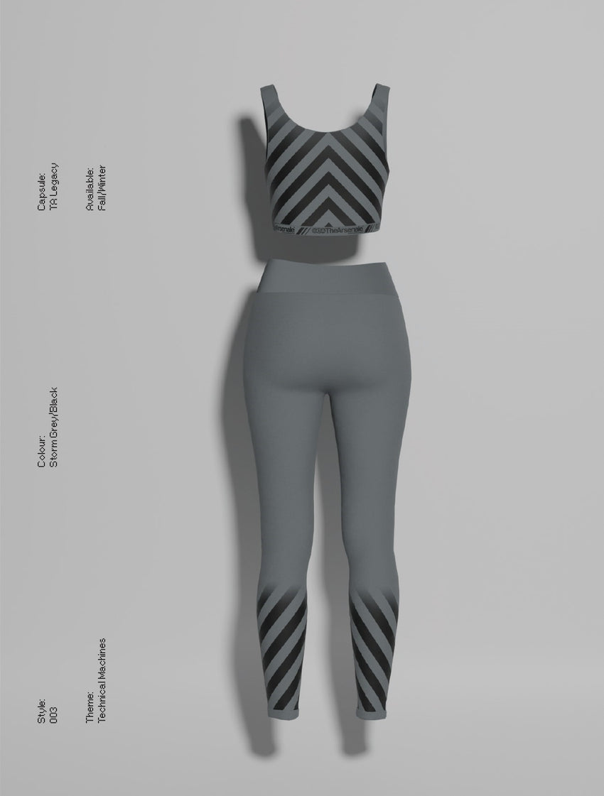TECHNICAL MACHINES YOGA SET GREY BLACK