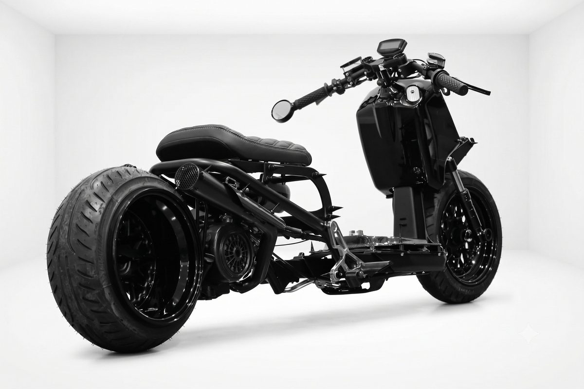 Custom Honda Ruckus by DorbyWorks x TheArsenale