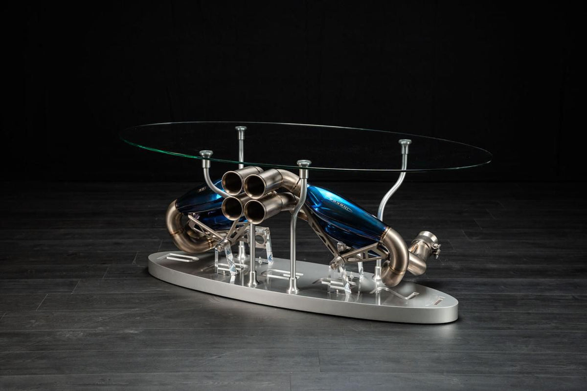 Pagani Huayra Titanium Exhaust Coffee Table – Art Table