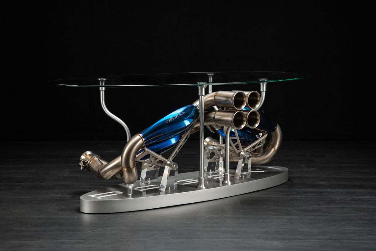 Pagani Huayra Titanium Exhaust Coffee Table – Art Table