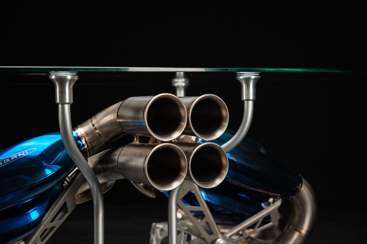 PAGANI HUAYRA TITANIUM EXHAUST COFFEE TABLE - TheArsenale