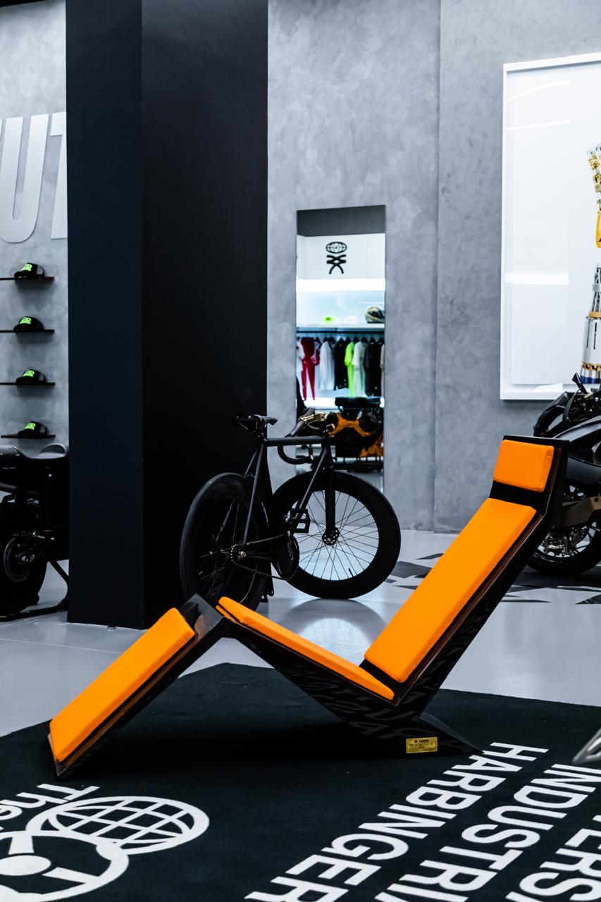 IBI Carbon Mamola - Motorcycle Art Sculpture