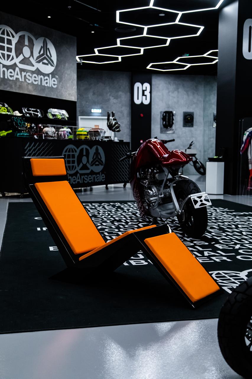 IBI Carbon Mamola - Motorcycle Art Sculpture
