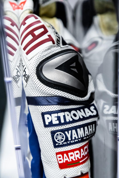 JORGE LORENZO 2010 MOTOGP WORLD CHAMPION ORIGINAL LEATHER (SIGNED)