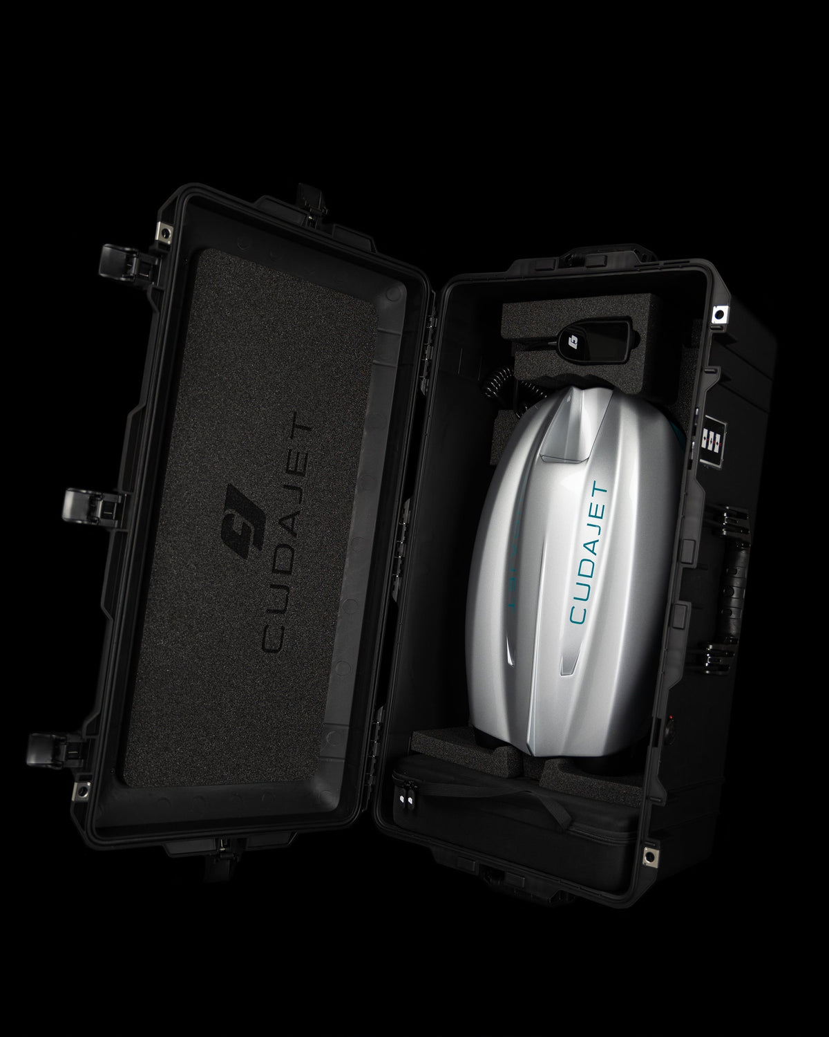 CudaJet jetpack with protective Peli case
