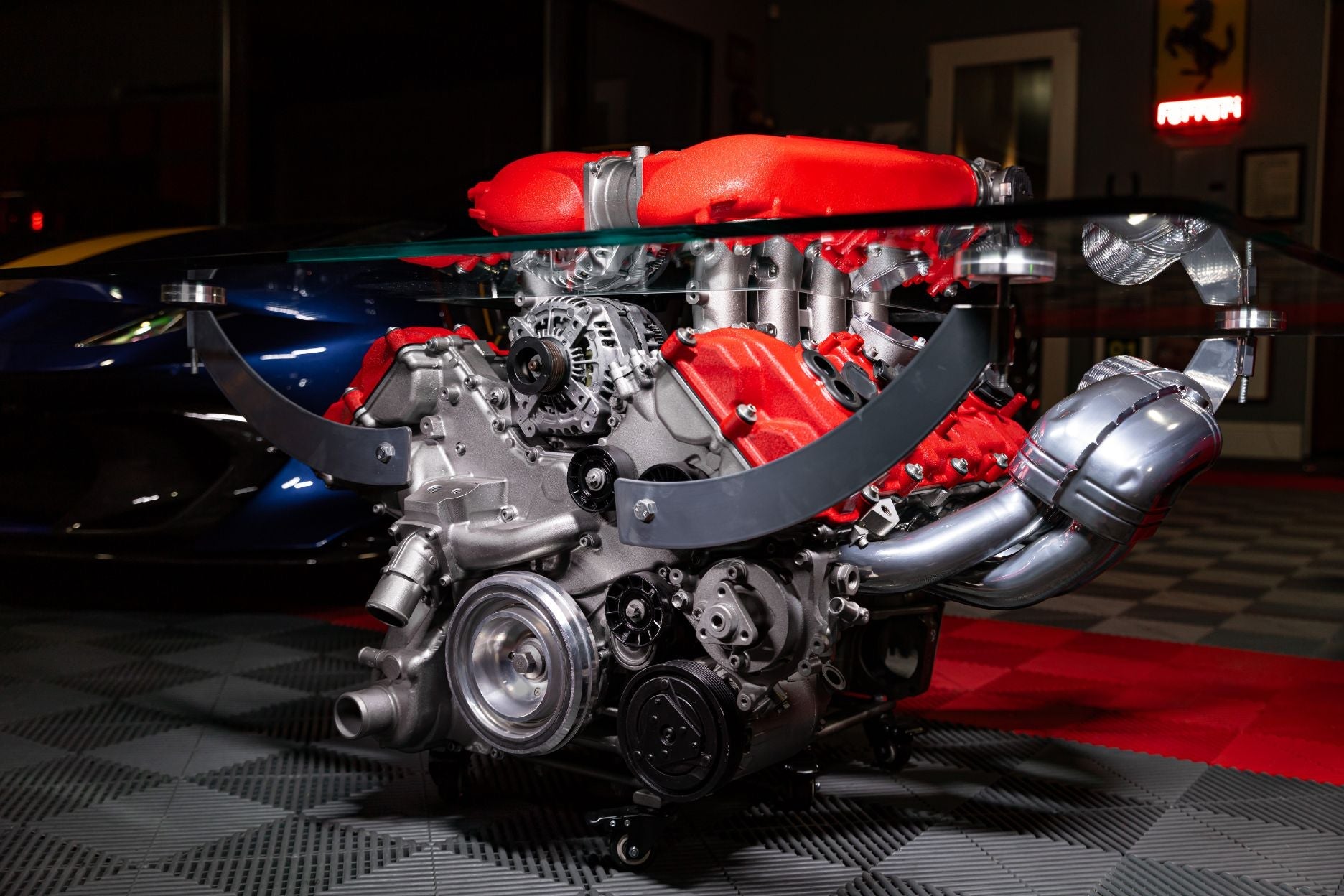 Ferrari 458 Engine Coffee Table - Engine Art Furniture